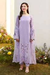 ALLYS - 3PC LAWN EMBROIDERED SHIRT WITH MANAAR PRINTED DUPATTA AND TROUSER - HZG3096