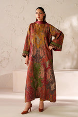 BAROQUE - 3PC KARANDI PRINTED SHIRT WITH KARANDI PRINTED SHAWL AND TROUSER - HZG3155