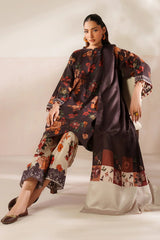 BAROQUE - 3PC VISCOSE PRINTED SHIRT WITH VISCOSE PRINTED DUPATTA AND TROUSER - HZU2515