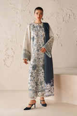 BAROQUE - 3PC VISCOSE PRINTED SHIRT WITH VISCOSE PRINTED DUPATTA AND TROUSER - HZU2518