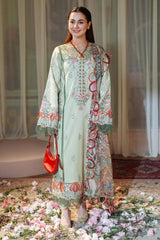 JADE - 3PC LAWN EMBROIDERED SHIRT WITH CHIFFON PRINTED DUPATTA AND TROUSER - HZG2298