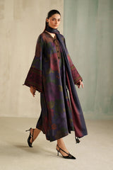 BAROQUE - 3PC KARANDI PRINTED SHIRT WITH KARANDI PRINTED SHAWL AND TROUSER - HZG3152