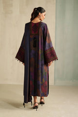 BAROQUE - 3PC KARANDI PRINTED SHIRT WITH KARANDI PRINTED SHAWL AND TROUSER - HZG3152