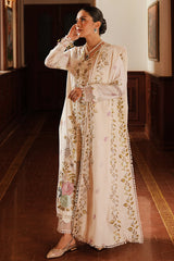 CROSS STITCH - 3PC DHANAK EMBROIDERED SHIRT WITH DHANAK EMBROIDERED SHAWL AND TROUSER - HZG1914