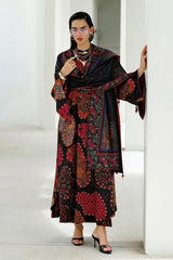 BAROQUE - 3PC KARANDI PRINTED SHIRT WITH KARANDI PRINTED SHAWL AND TROUSER - HZG3147