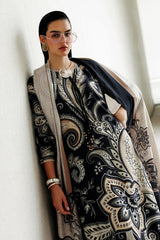 BAROQUE - 3PC KARANDI PRINTED SHIRT WITH KARANDI PRINTED SHAWL AND TROUSER - HZG3141