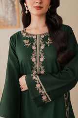 BATIK - 3PC DHANAK EMBROIDERED SHIRT DHANAK EMBROIDERED SHAWL AND TROUSER - HZG3160