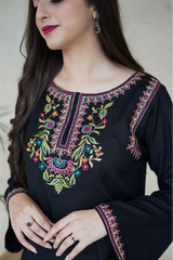 AISLING - 2PC DHANAK EMBROIDERED SHIRT AND TROUSER - HZG2374